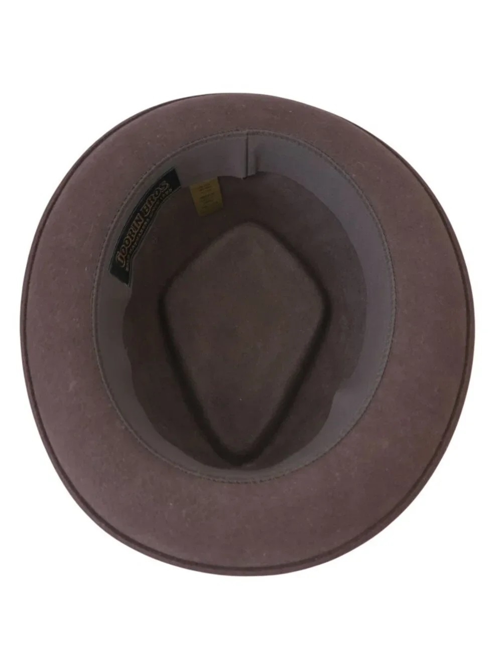 Goorin Bros Brown Wool Fedora Hat w/ Feather Accent Sz M (7US) - Made In USA - Picture 5 of 8